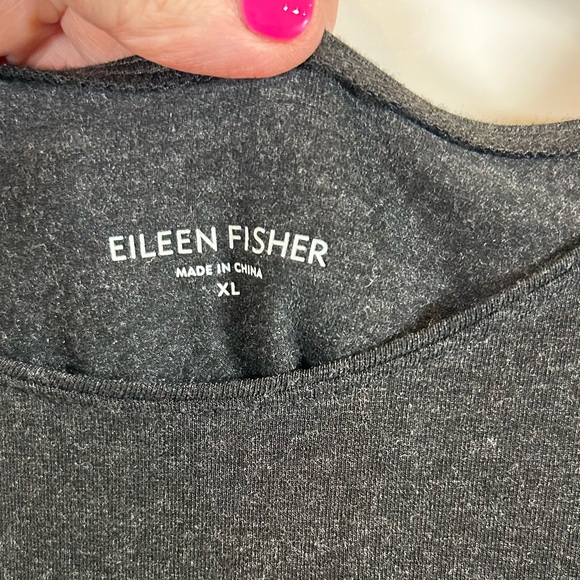 Eileen Fisher Dark Grey Round Neck Tank Sleeveless Women’s Size XL - Picture 5 of 8